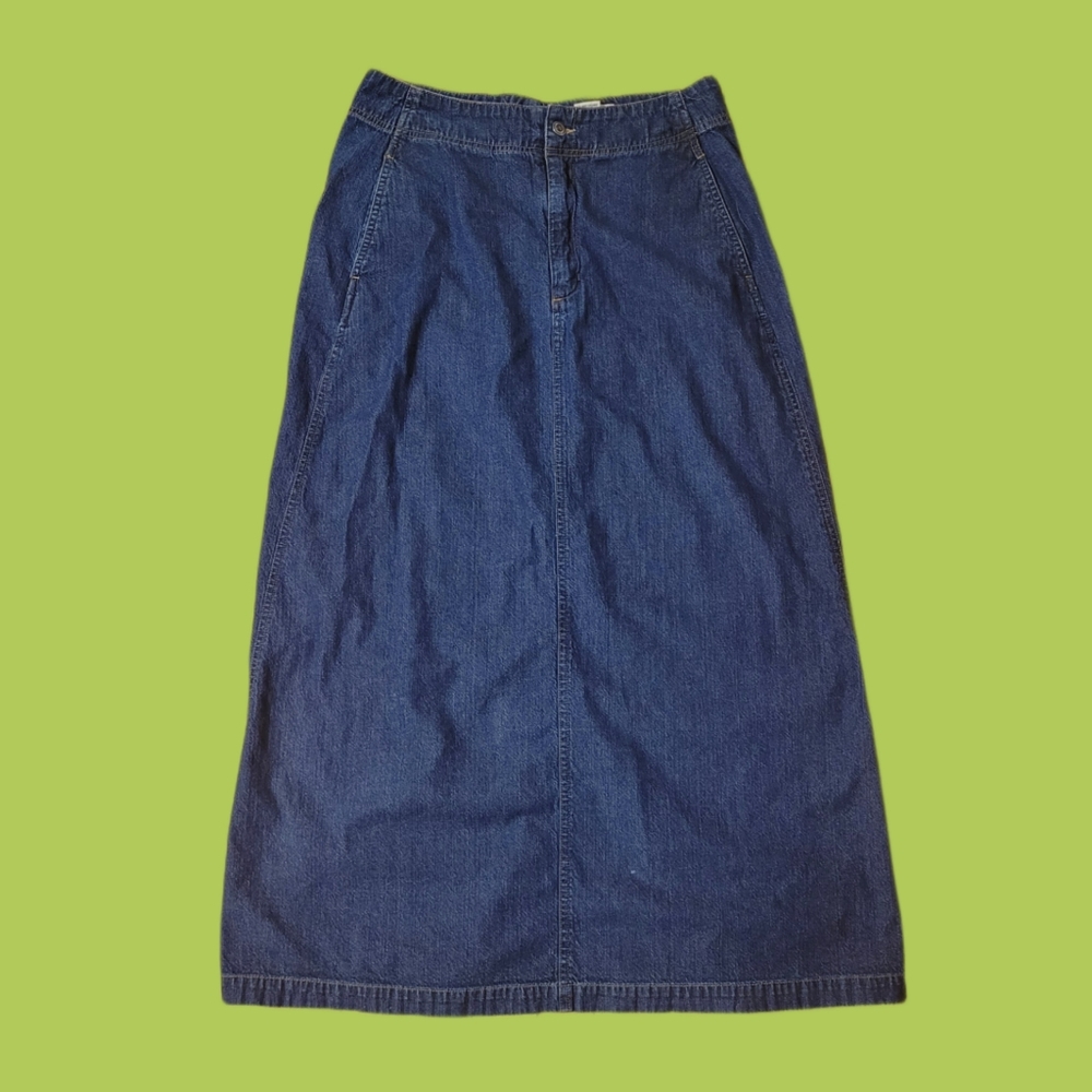 Denim Maxi Skirt